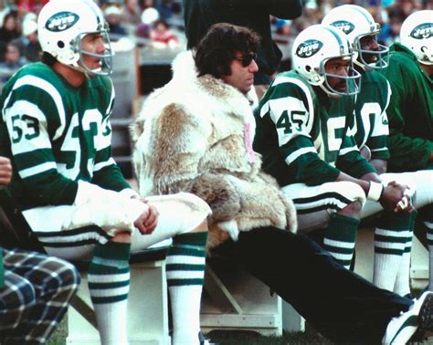 NFL New York Jet Broadway Joe Namath in his signature fur coat Photo 1503