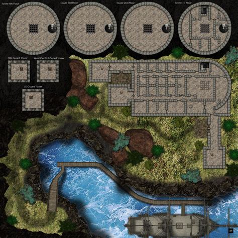 Prison Map No Dressing 50x50 Units by mrvalor2017 on DeviantArt