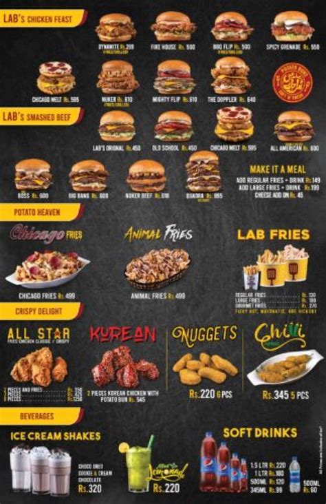 Burger Lab Bahria Town Lahore Menu, Deals, Contact Number, Location