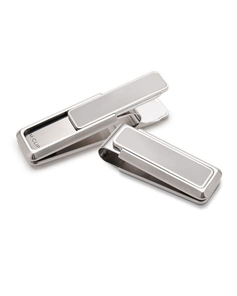 M Clip Stainless Brushed Polished Money Clip | Neiman Marcus