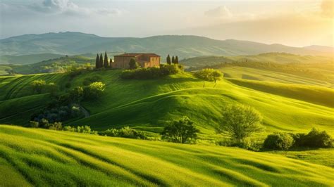 Tuscany Wallpaper (Rolling hills, European landscape) #16282