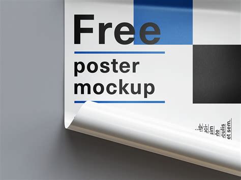 Free rolled poster mockup - Mockups Design