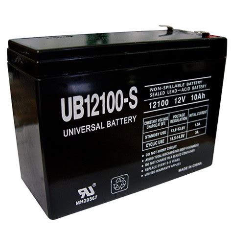 12v 10ah UB12100S Scooter Battery for Shoprider TPH12100, TPH 12100