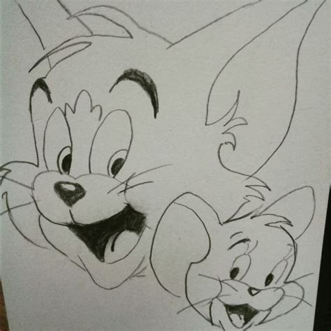 Tom& Jerry Fan Art Pencil Sketch Card#mypencilsketches | Art drawings sketches creative, Funny ...