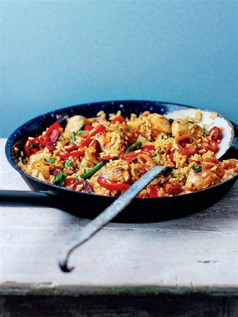 Chicken and chorizo paella recipe | delicious. magazine