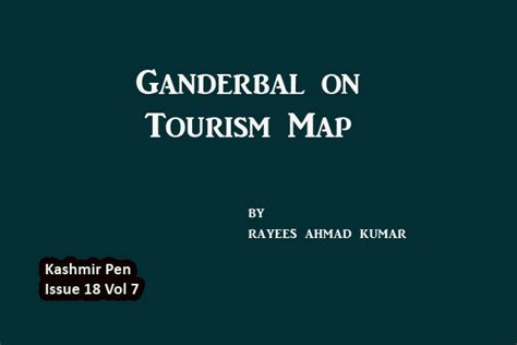 Ganderbal on Tourism Map - KashmirPEN