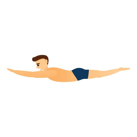 Man swimming pool icon, cartoon style 14210405 Vector Art at Vecteezy