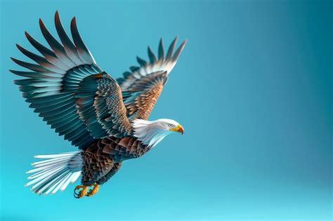 Premium Photo | A colorful eagle with its wings spread out in the sky