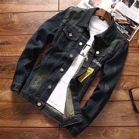 2018 New Top Quality Denim Jackets For Men | Denim jacket men, Denim fashion, Mens trendy outfits