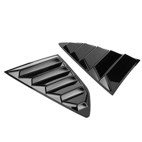 Window Louver Car Window Louver Window Side Vent Glossy Black Car ...