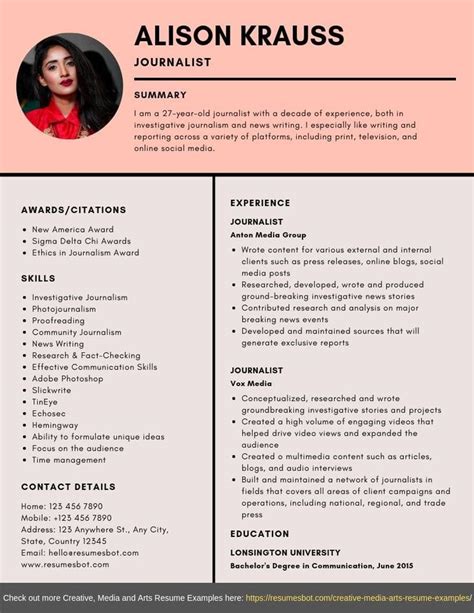 Journalist Resume Samples & Templates [PDF+DOC] 2024 | RB | Resume ...