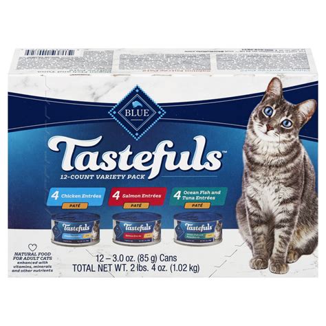 Save on BLUE Tastefuls Adult Wet Cat Food Pate Variety Pack Natural ...