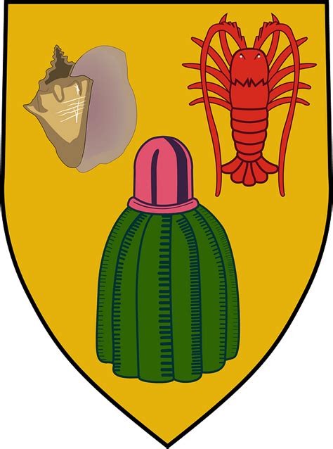 Turks and Caicos Islands Coat of Arms Sheield clipart. Free download transparent .PNG | Creazilla