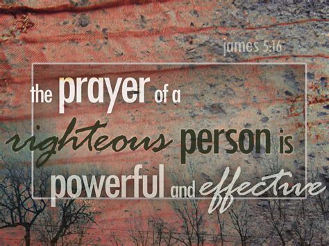 The Prayer of Righteous Person | CrossPoint Community Church