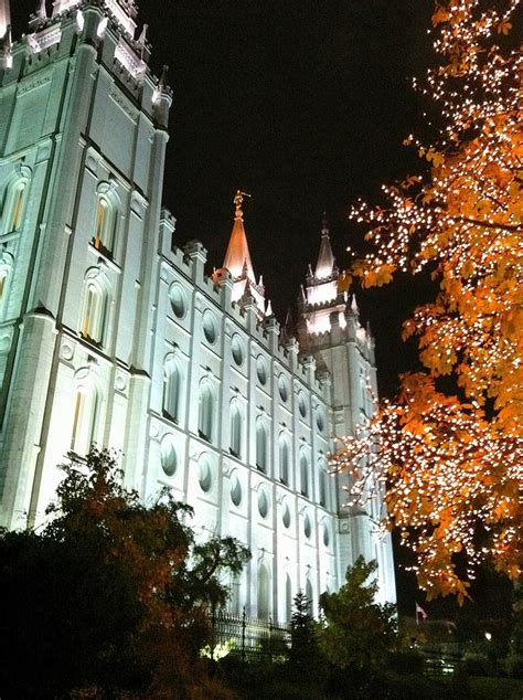 L.D.S.Temple Christmas Lights Photograph by Denny Brewer - Pixels