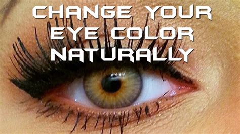 Change your eye color to hazel green naturally - 2 tips - YouTube