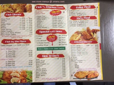 Menu at Hip Hop Fish & Chicken fast food, District Heights