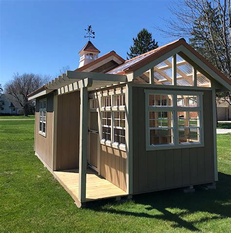 Custom Amish-Built Sheds Archives | Tiny backyard house, Shed, Backyard ...