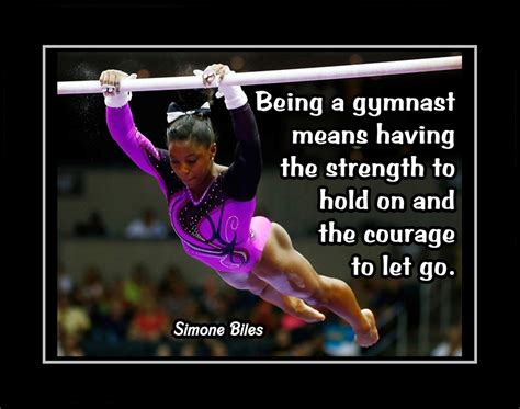 Printable Simone Biles 'You Owe It To Yourself' Gymnastics Quote Poster ...