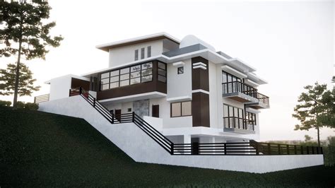 House Design | Elegant Slope House