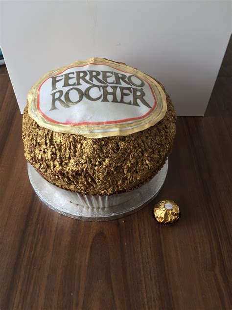 Giant Ferrero Rocher cake Ferrero Rocher Cake, Dog Bowls, Cakes, Desserts, Food, Tailgate ...