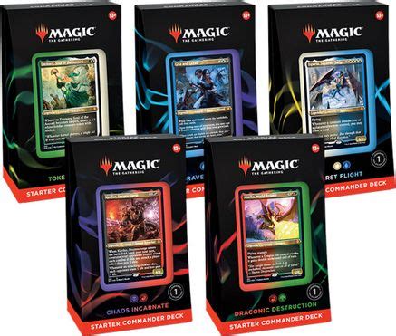 Starter Commander Deck - Set of 5 - Starter Commander Decks - Magic ...