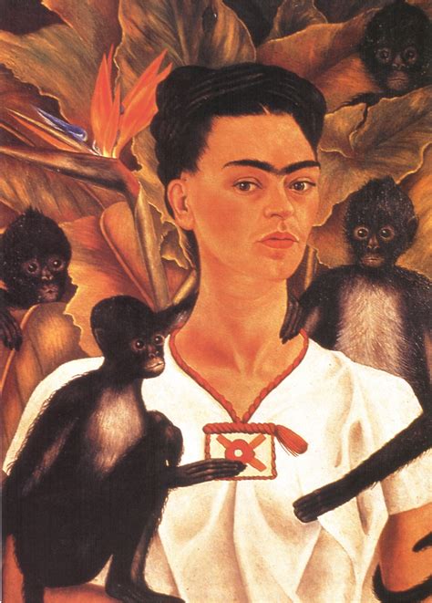 Self Portrait with Monkeys, 1943 - Frida Kahlo - WikiArt.org