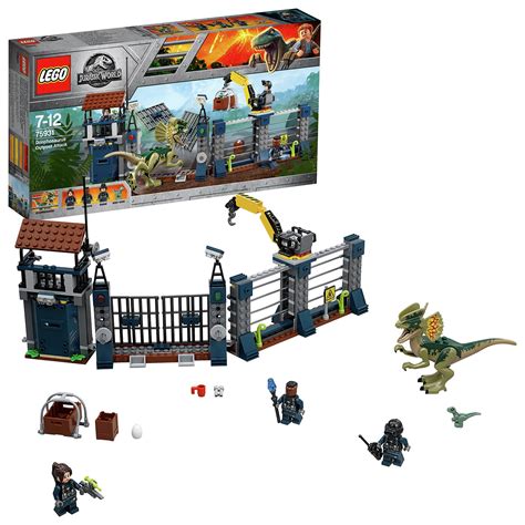 LEGO Jurassic World Dilophosaurus Attack Dinosaur Toy- 75931 (7061080 ...