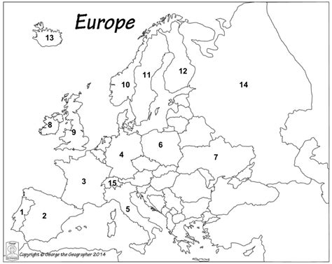 Europe Map Quiz Diagram | Quizlet