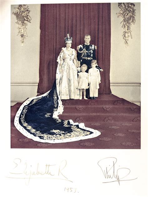 Queen Elizabeth and Prince Philip Signed Royal Family Christmas Card ...