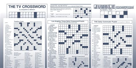 Free La Times Crossword Printable - Free Printable