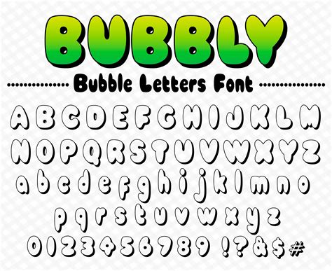 Bubbly Font TTF SVG Bubbly Letters Font Graffiti Bubble - Etsy Canada