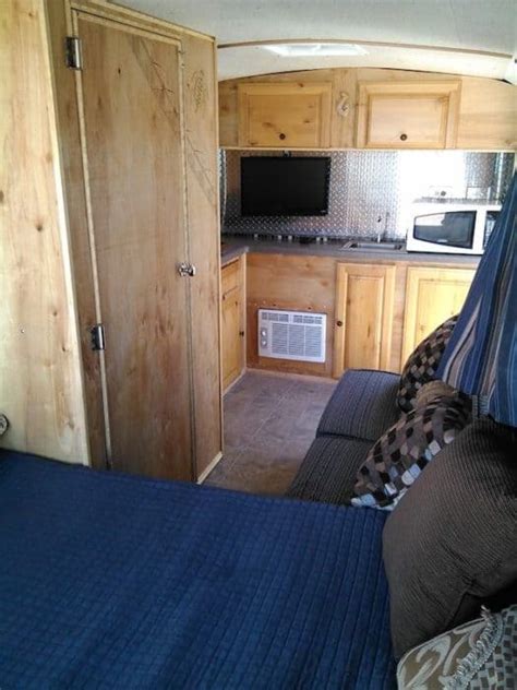 Cargo Trailer Made Into A Cozy Rolling Home For $2k