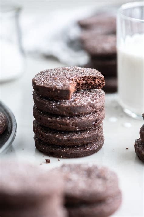 chocolate shortbread cookies | With Spice