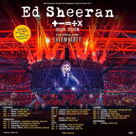 Song List Ed Sheeran Tour 2024 - Jorry Malinde