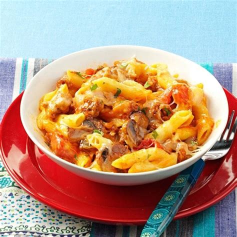 Penne & Sausage Casseroles Recipe | Taste of Home