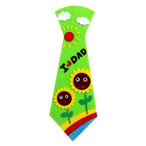 Kids DIY Ties Crafts Kindergarten Children Handmade Tie Educational ...