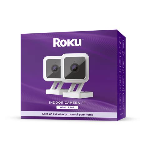 Roku Indoor Wi-Fi Connected Security Camera SE (2-Pack) with In-App Audio System - Walmart.com