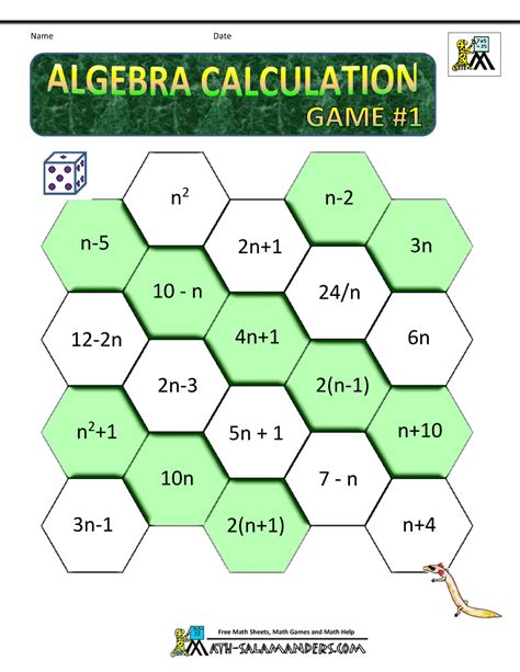 Algebra Math Games