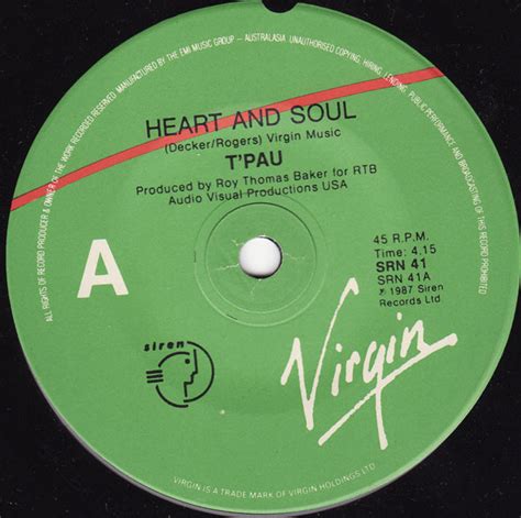 T'Pau – Heart And Soul (1987, Vinyl) - Discogs