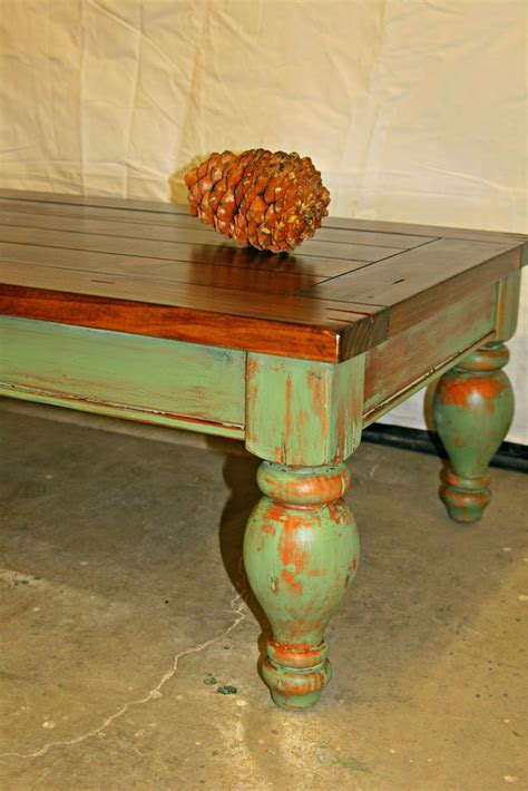 Laurel's Attic : Large Rustic Pine Coffee Table -SOLD