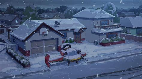 rick and morty snowy house, taken from latest episode s6e3 (link in ...