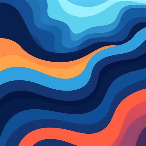 Premium AI Image | a colorful wave is drawn by a wave