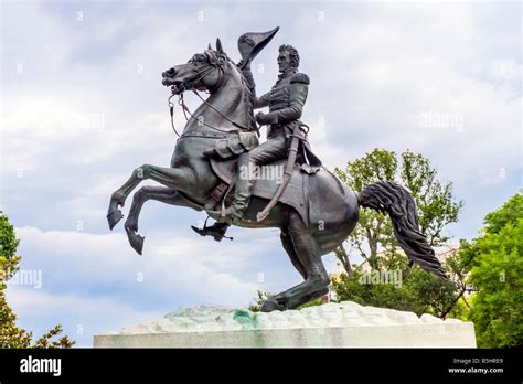 Jackson Statue Close Up Lafayette Park Pennsylvania Ave Washington DC ...