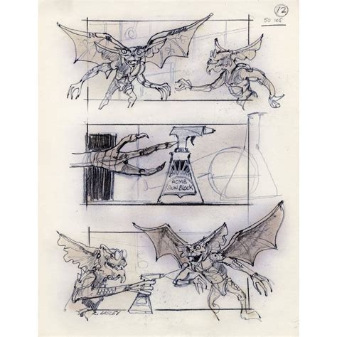 Production art (and a prototype puppet) from GREMLINS 2: THE NEW BATCH (1990). | Sketches ...