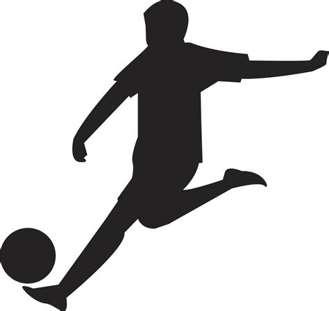 Football joueur silhouette transparent Contexte 24382911 PNG