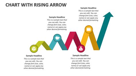 Chart with Rising Arrow PowerPoint and Google Slides Template - PPT Slides