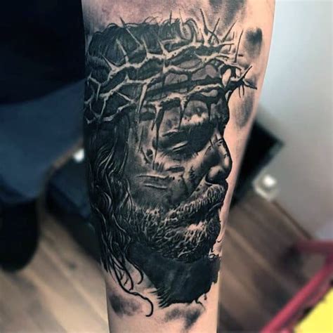 50 Jesus Forearm Tattoo Designs For Men - Christ Ink Ideas