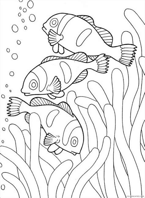 √ Free Clown Fish Coloring Pages : Coral Reef Fishes Free Printable Templates Coloring Pages ...