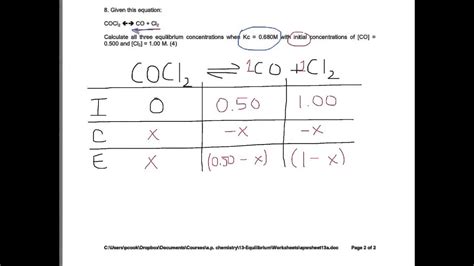 😂 How to solve equilibrium problems. How to solve chemical equilibrium ...